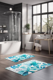 Mijölnir Juego de alfombrillas de baño CT-5294 Multicolor